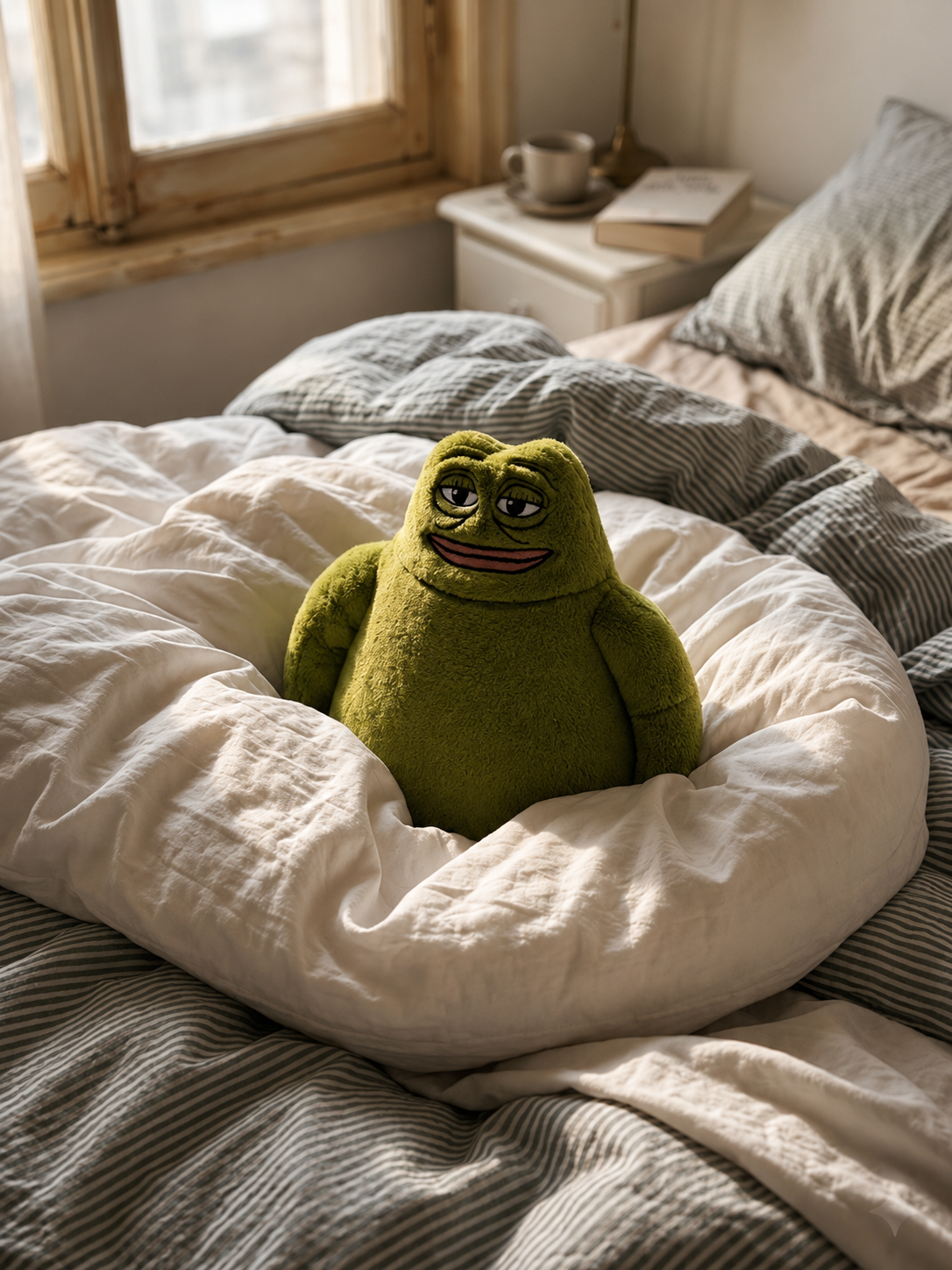 The frog oversized plush
