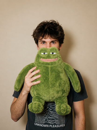 The frog oversized plush