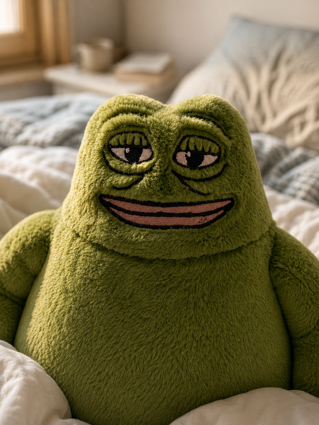 The frog oversized plush
